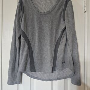 Under Armour Women's Heather Gray Long Sleeve Tee